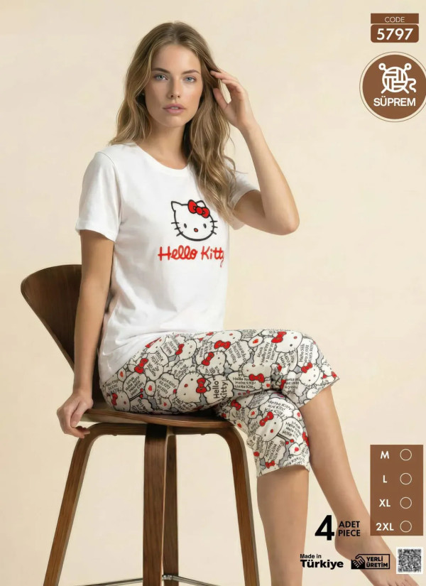 Pijamo 5797 Capri Homewear Set (M+L+XL+2XL) — Turkey wholesale collection