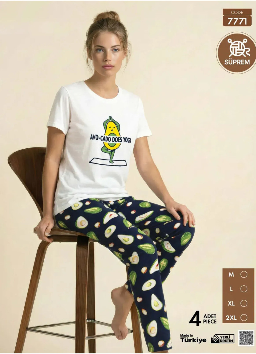 Pijamo 7771 Women's Pajama Set (M+L+XL+2XL) — Istanbul wholesale supplier