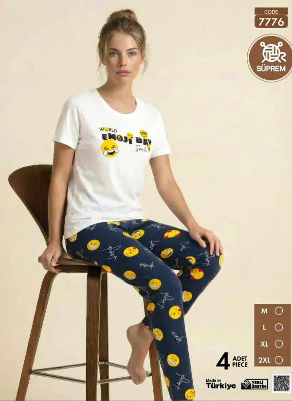 Pijamo 7776 Women's Pajama Set (M+L+XL+2XL) — Istanbul wholesale supplier