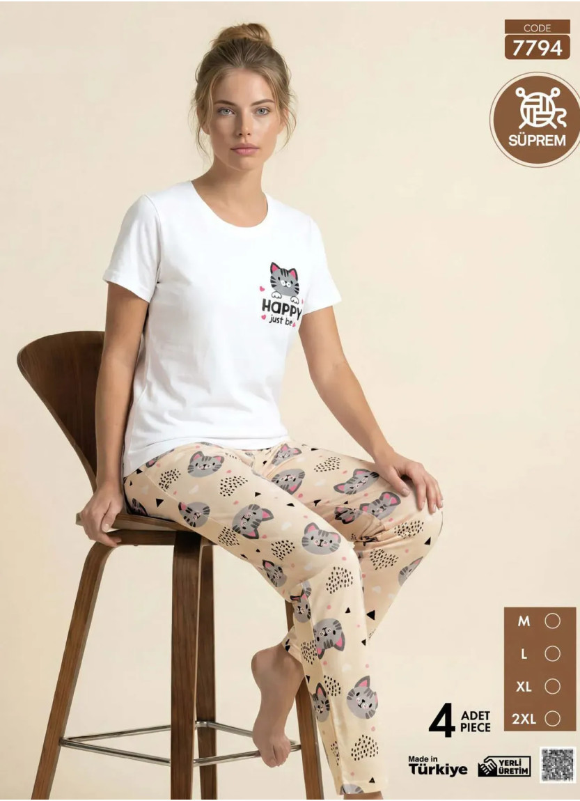 Pijamo 7794 Women's Pajama Set (M+L+XL+2XL) — Istanbul wholesale supplier