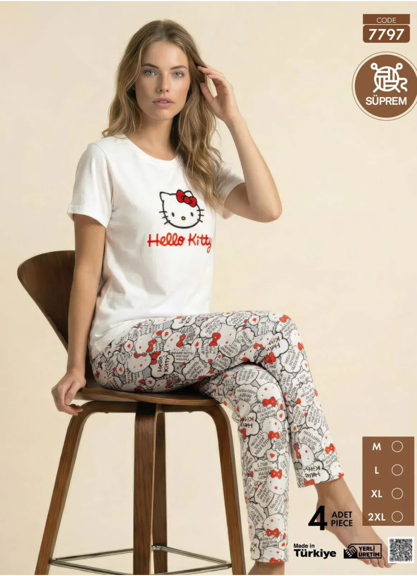 Pijamo 7797 Women's Pajama Set (M+L+XL+2XL) — Turkey wholesale collection