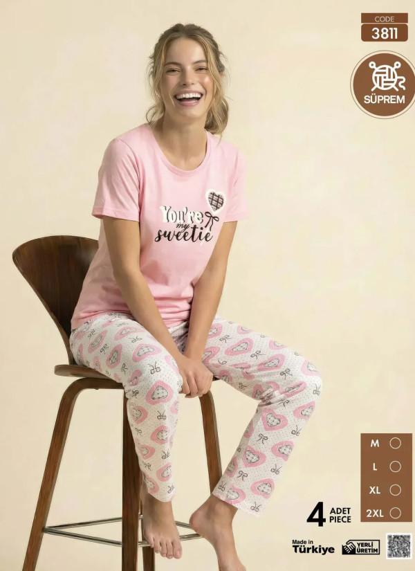 Pijamo 3811 Women's Pajama Set (M+L+XL+2XL) — wholesale for boutiques