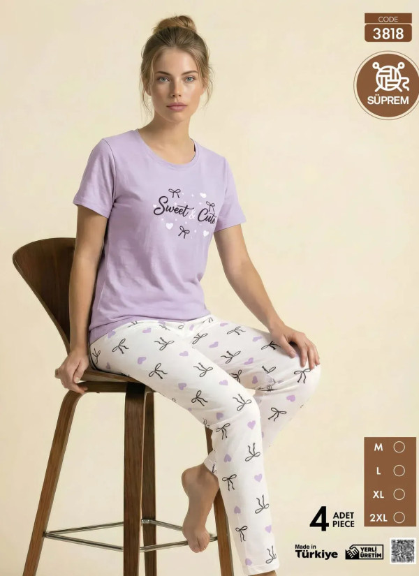 Pijamo 3818 Women's Pajama Set (M+L+XL+2XL) — wholesale for boutiques
