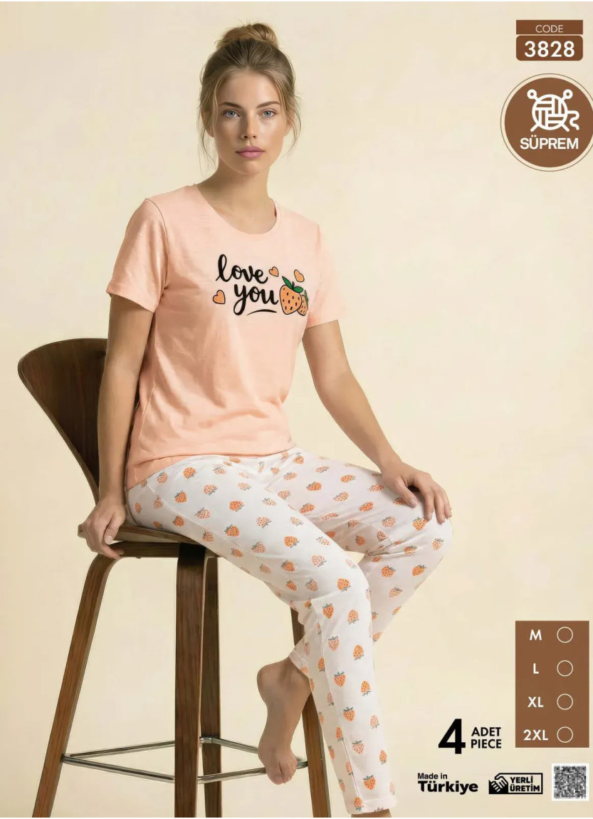 Pijamo 3828 Women's Pajama Set (M+L+XL+2XL) — Istanbul wholesale supplier