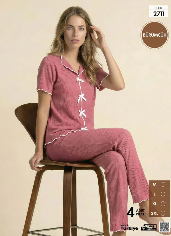 Pijamo 2711 Women's Pajama Set (M+L+XL+2XL) — Istanbul wholesale supplier
