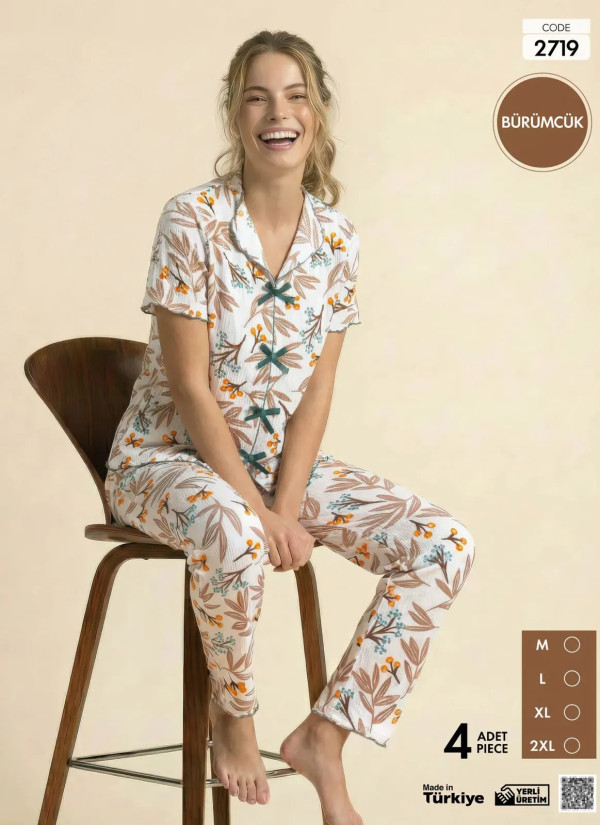 Pijamo 2719 Women's Pajama Set (M+L+XL+2XL) — Turkey wholesale collection