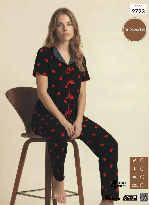 Pijamo 2723 Women's Pajama Set (M+L+XL+2XL) — Turkey wholesale collection