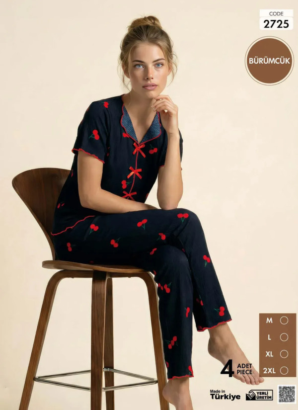 Pijamo 2725 Women's Pajama Set (M+L+XL+2XL) — Istanbul wholesale supplier