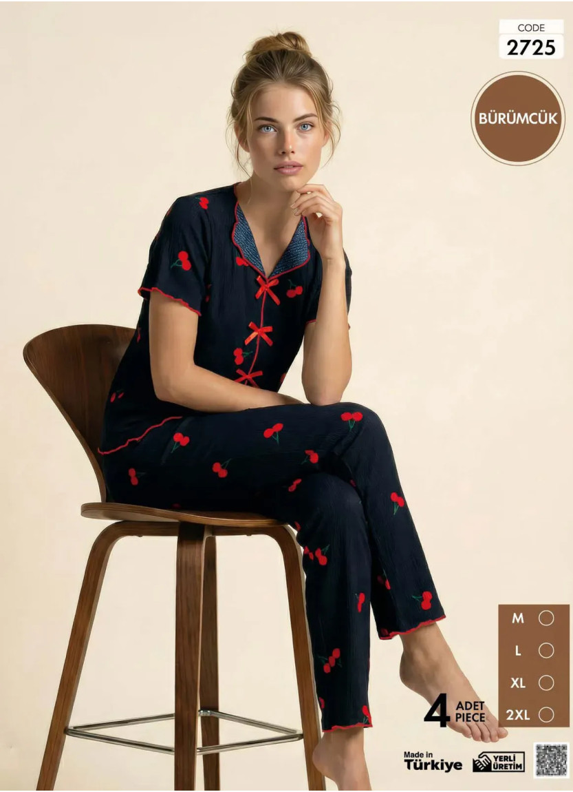 Pijamo 2725 Women's Pajama Set (M+L+XL+2XL) — Istanbul wholesale supplier