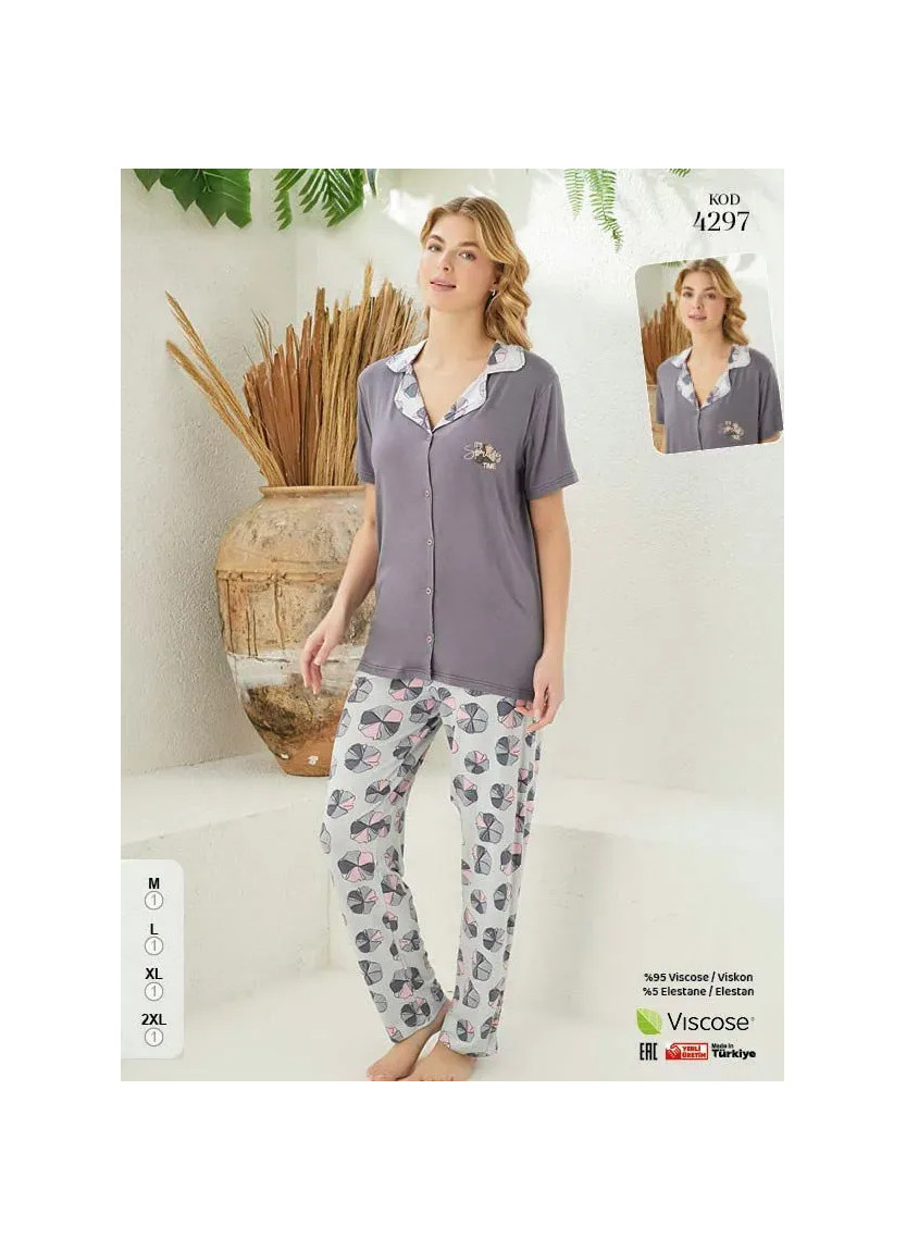 Pijamo 4297 Viscose Women's Pajama Set (M+L+XL+2XL) — Istanbul wholesale supplier