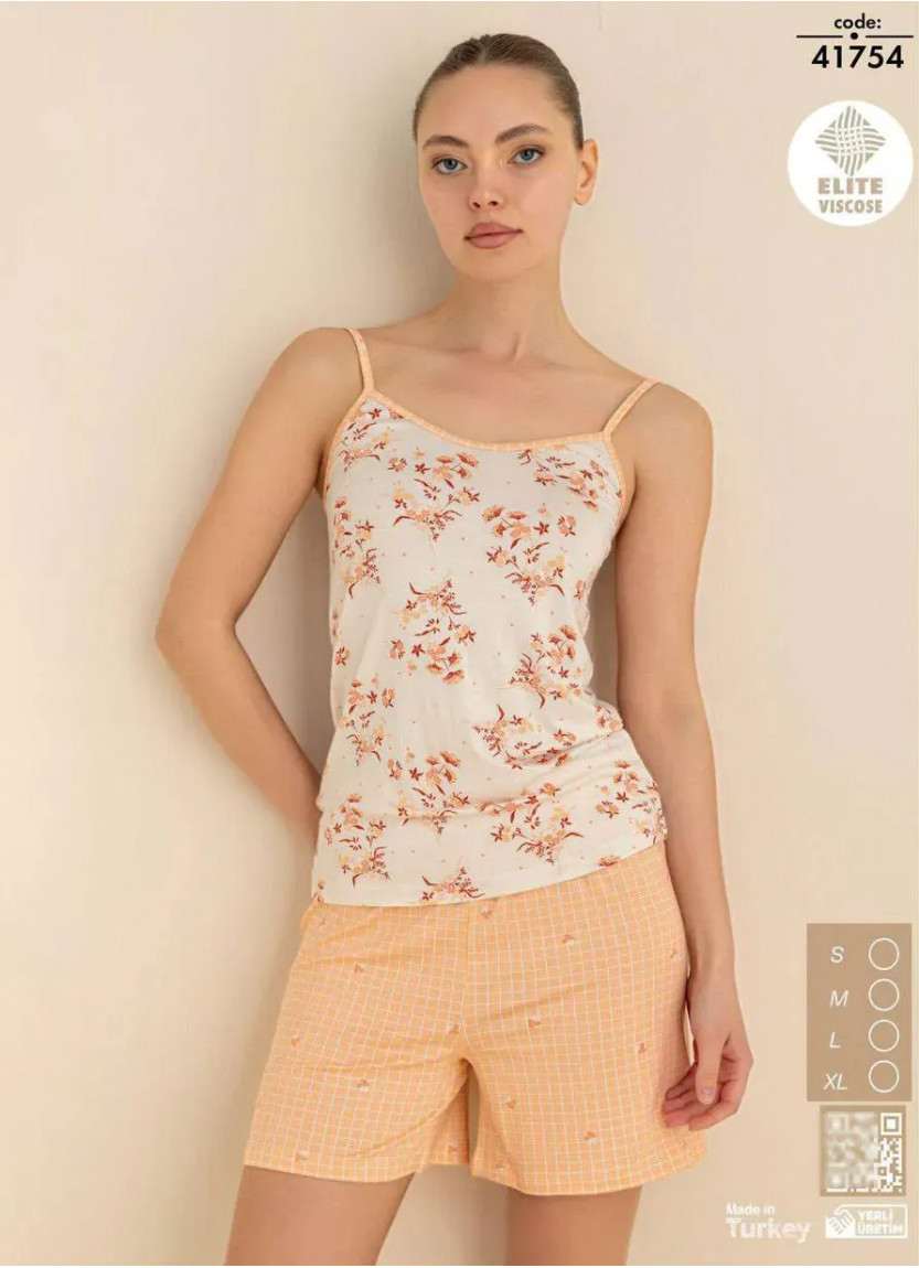 Cagri 41754 Viscose Shorts Homewear Set (S+M+L+XL) — Turkey wholesale collection