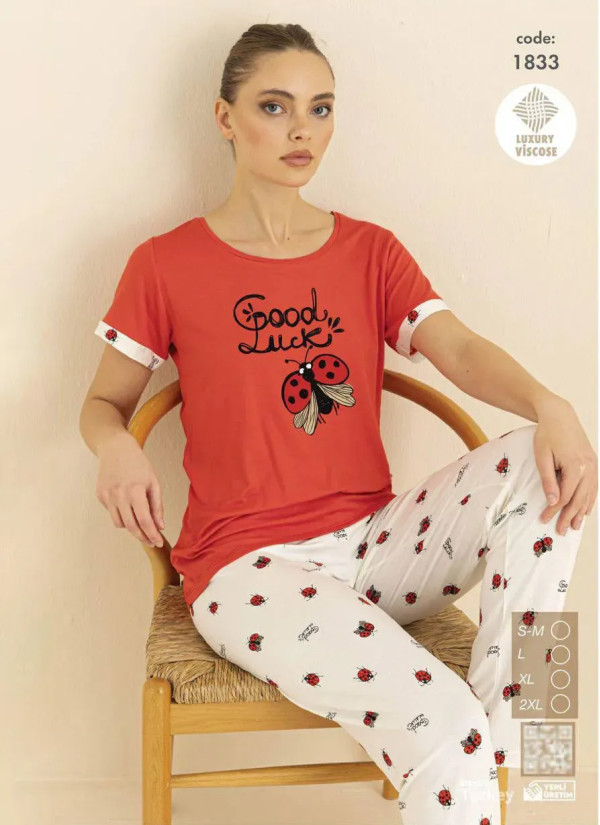 Seamlife 1833 Viscose Women's Pajama Set (SM+L+XL+2XL) — Istanbul wholesale supplier