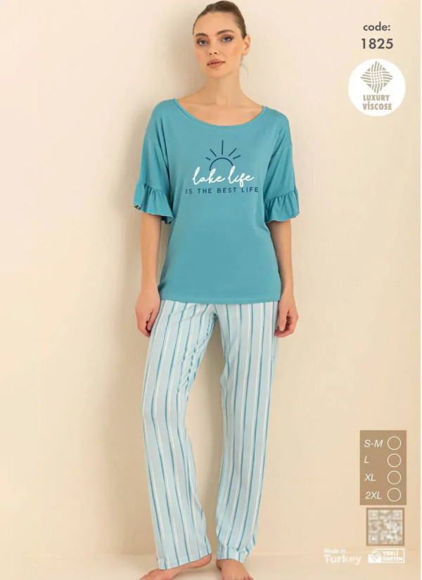 Seamlife 1825 Viscose Women's Pajama Set (SM+L+XL+2XL) — wholesale for boutiques