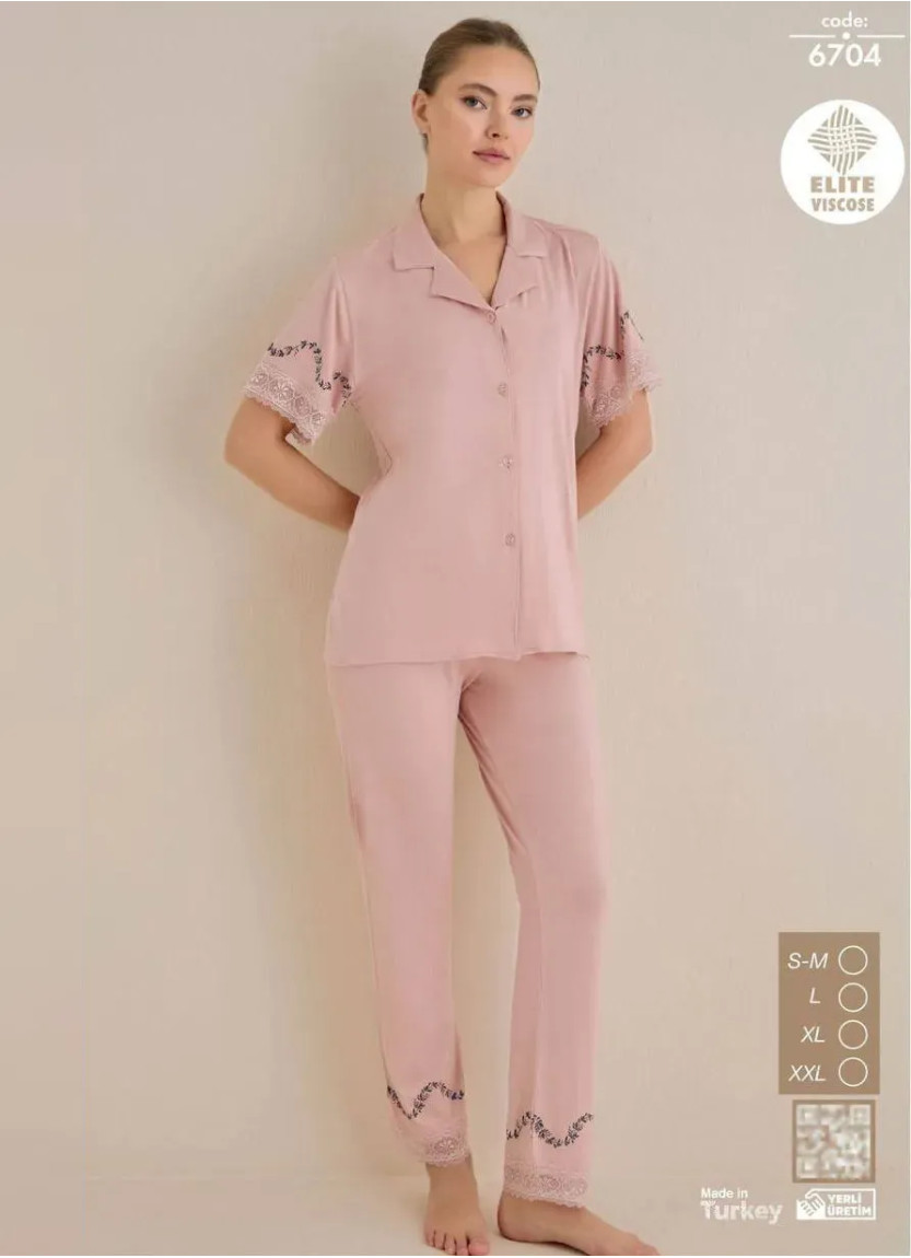 Seamlife 6704 Viscose Women's Pajama Set (SM+L+XL+2XL) — Istanbul wholesale supplier