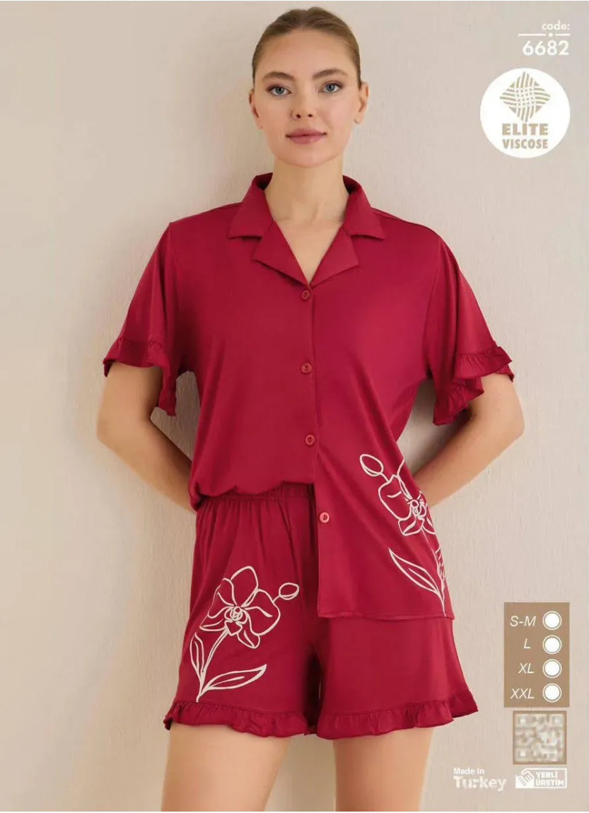 Seamlife 6682 Viscose Shorts Homewear Set (S/M+L+XL+XXL) — Istanbul wholesale supplier