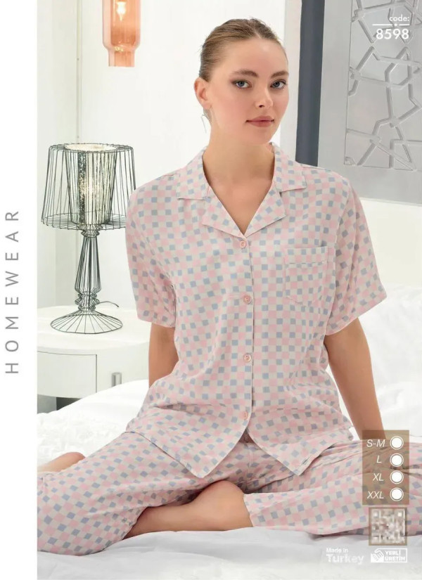 Seamlife 8598 Women's Pajama Set (SM+L+XL+2XL) — Turkish factory wholesale