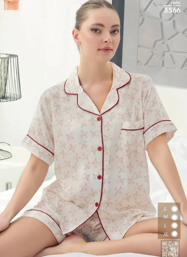 Seamlife 5566 Cotton Shorts Homewear Set (S+M+L+XL) — Istanbul wholesale supplier