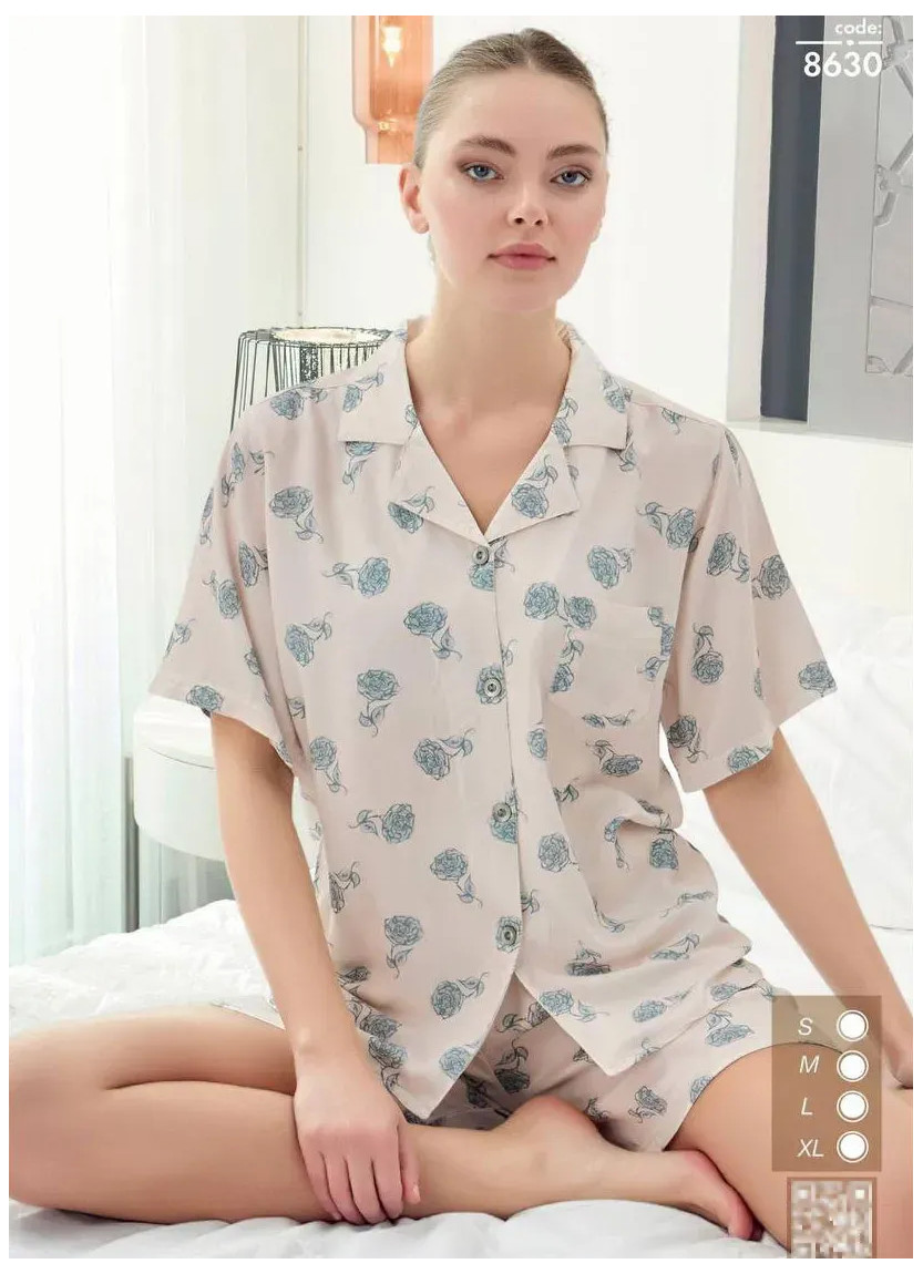Seamlife 8630 Cotton Shorts Homewear Set (S+M+L+XL) — Istanbul wholesale supplier