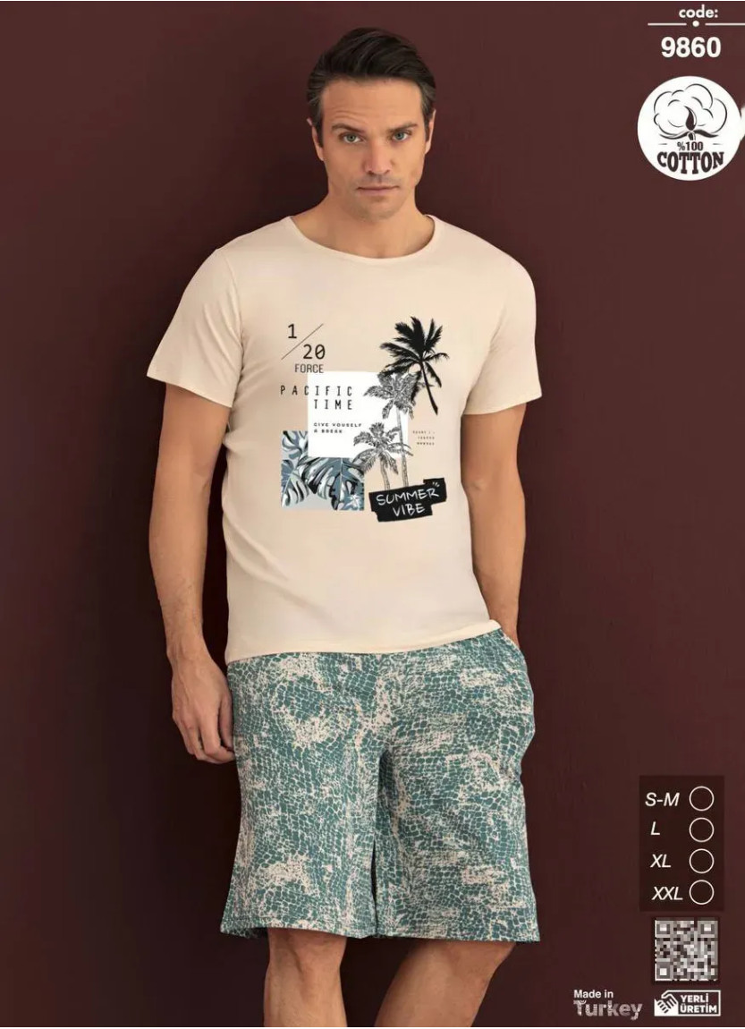 Seamlife 9860 Shorts Homewear Set (SM+L+XL+2XL) — direct Turkish factory supply