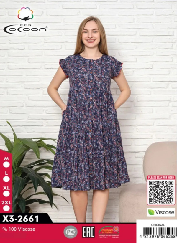 CCNX3-2661_ORI Viscose Dress (M+L+XL+2XL) — wholesale for boutiques