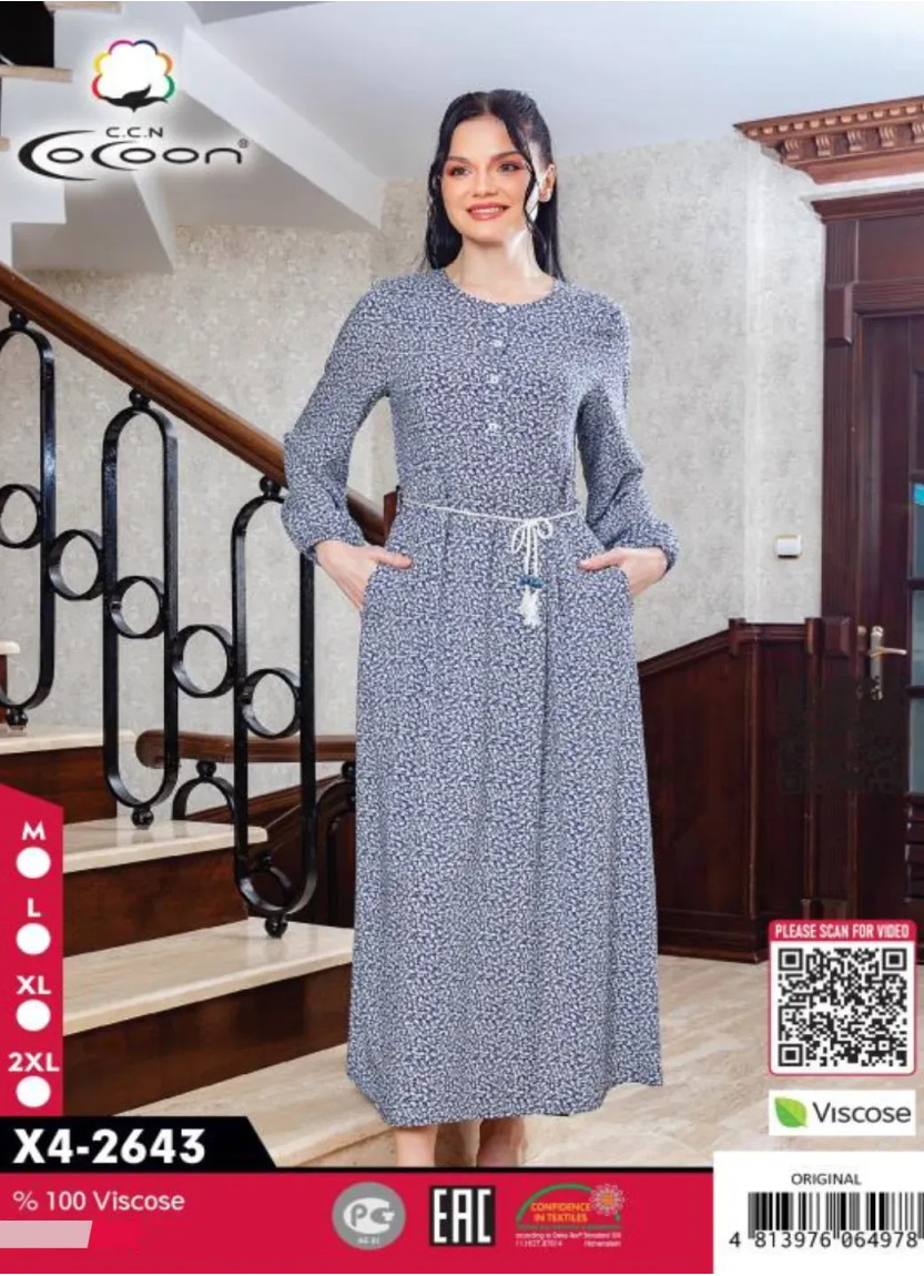 CCNX4-2643_ORI Viscose Dress (M+L+XL+2XL) — Istanbul wholesale supplier