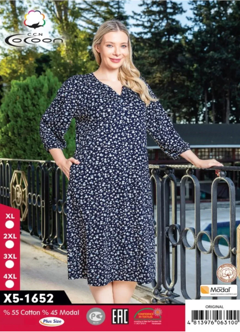 Платье Женское Модал (XL+2XL+3XL+4XL) CCNX5-1652_ORI — купить оптом со Стамбула