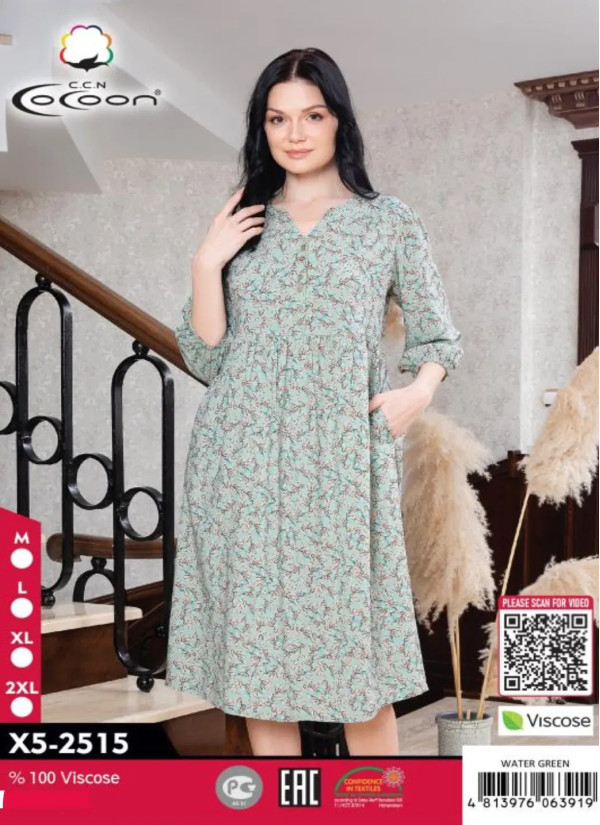 CCNX5-2515_WTG Viscose Dress (M+L+XL+2XL) — Istanbul wholesale supplier