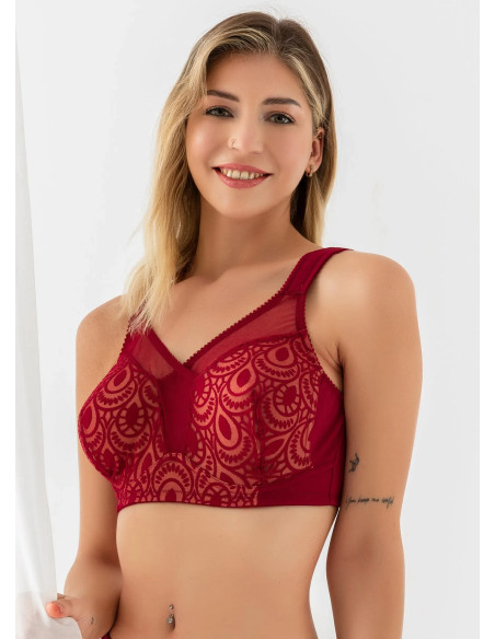 Bra MİNİMİZER BRA Gallipoli 11820 BORDO — wholesale from Turkey