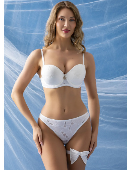 Women's Set with Half Push-Up Bra, Briefs and Leg Garters Gallipoli 32281 — wholesale for boutiques