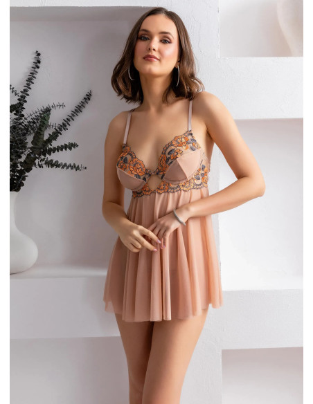 Women's Sheer Babydoll with Thong Gallipoli 31932 — factory-direct from Turkey
