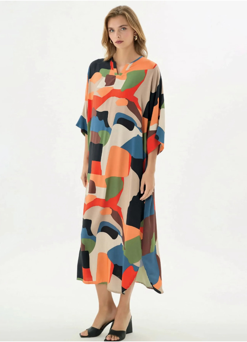 Women's Long Oversize Dress (S/M+L/XL) GIZZEY 21458 — direct Turkish factory supply