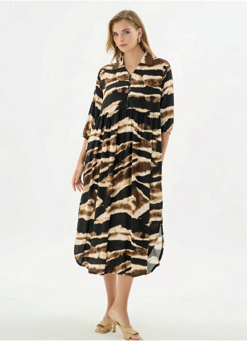 Women's Long Dress (S+M+L+XL+2XL) GIZZEY 21489 — factory-direct from Turkey