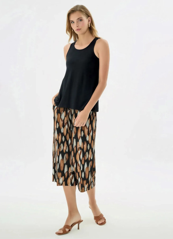Women's Set with Cropped Trousers (S+M+L+XL+2XL) GIZZEY 21494 — Turkish textile wholesale