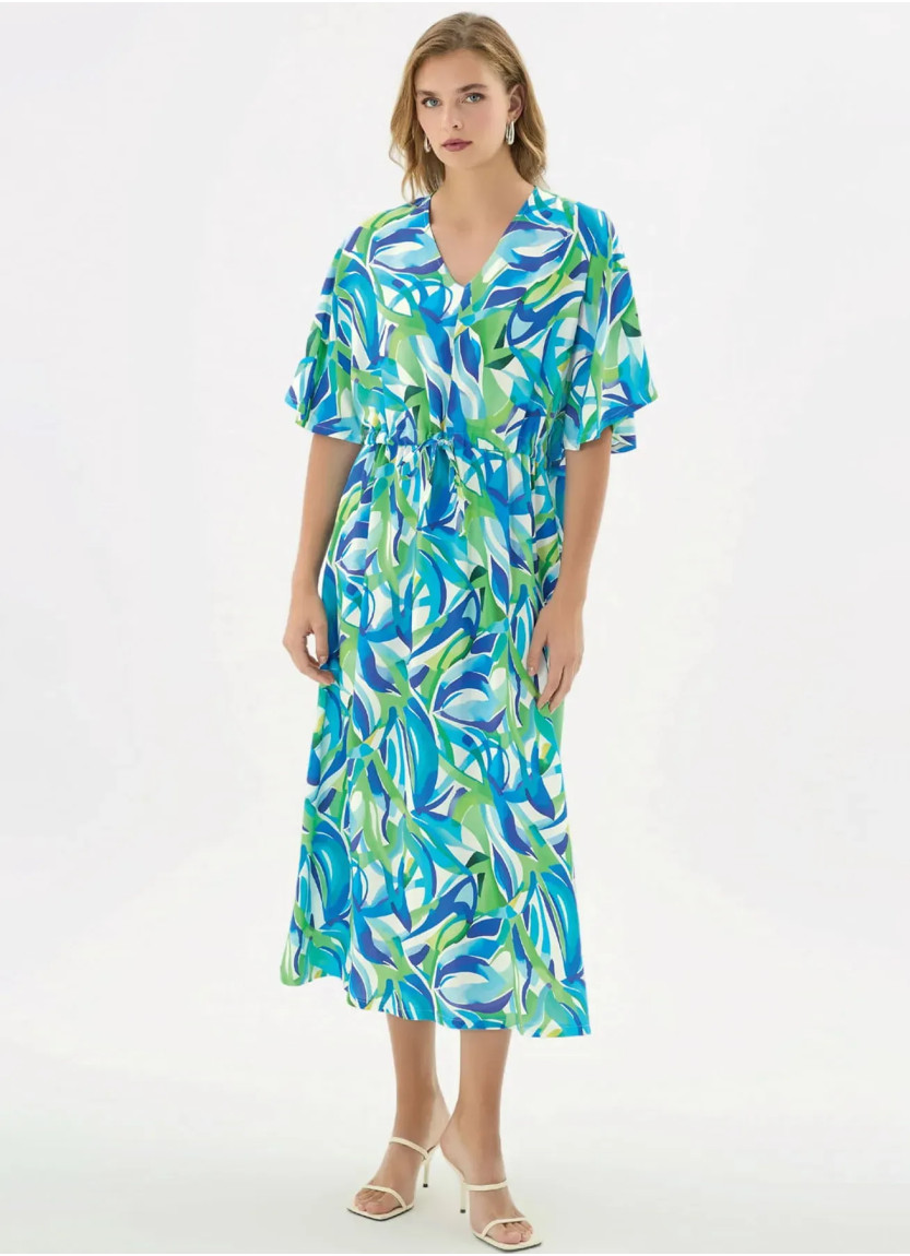 Women's Long Dress with Off-Shoulder Shoulders (S+M+L+XL+2XL) GIZZEY 21525 — factory-direct from Turkey