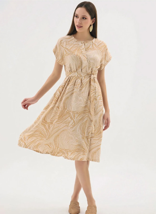 Women's Long Dress (S+M+L+XL+2XL) GIZZEY 21533 — direct Turkish factory supply