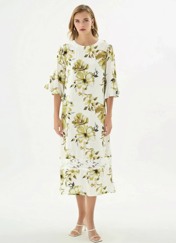 Women's Long Dress (S+M+L+XL+2XL) GIZZEY 21534 — wholesale from Turkey
