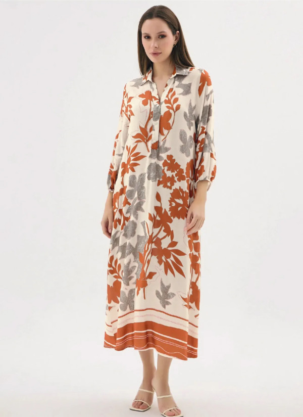 Women's Long Shirt Dress (S+M+L+XL+2XL) GIZZEY 21559 — Turkish textile wholesale