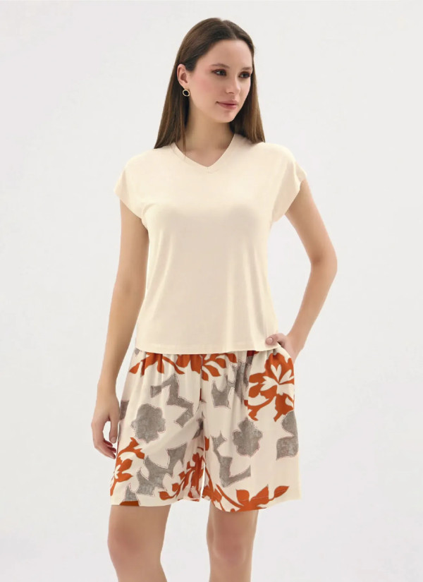 Women's Shorts Set (S+M+L+XL) GIZZEY 21560 — direct Turkish factory supply