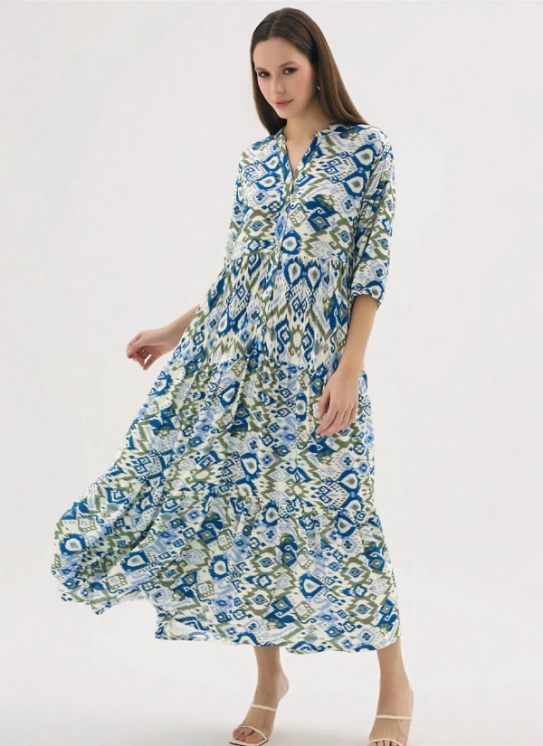 Women's Long Shirt Dress (S+M+L+XL) GIZZEY 21564 — factory-direct from Turkey