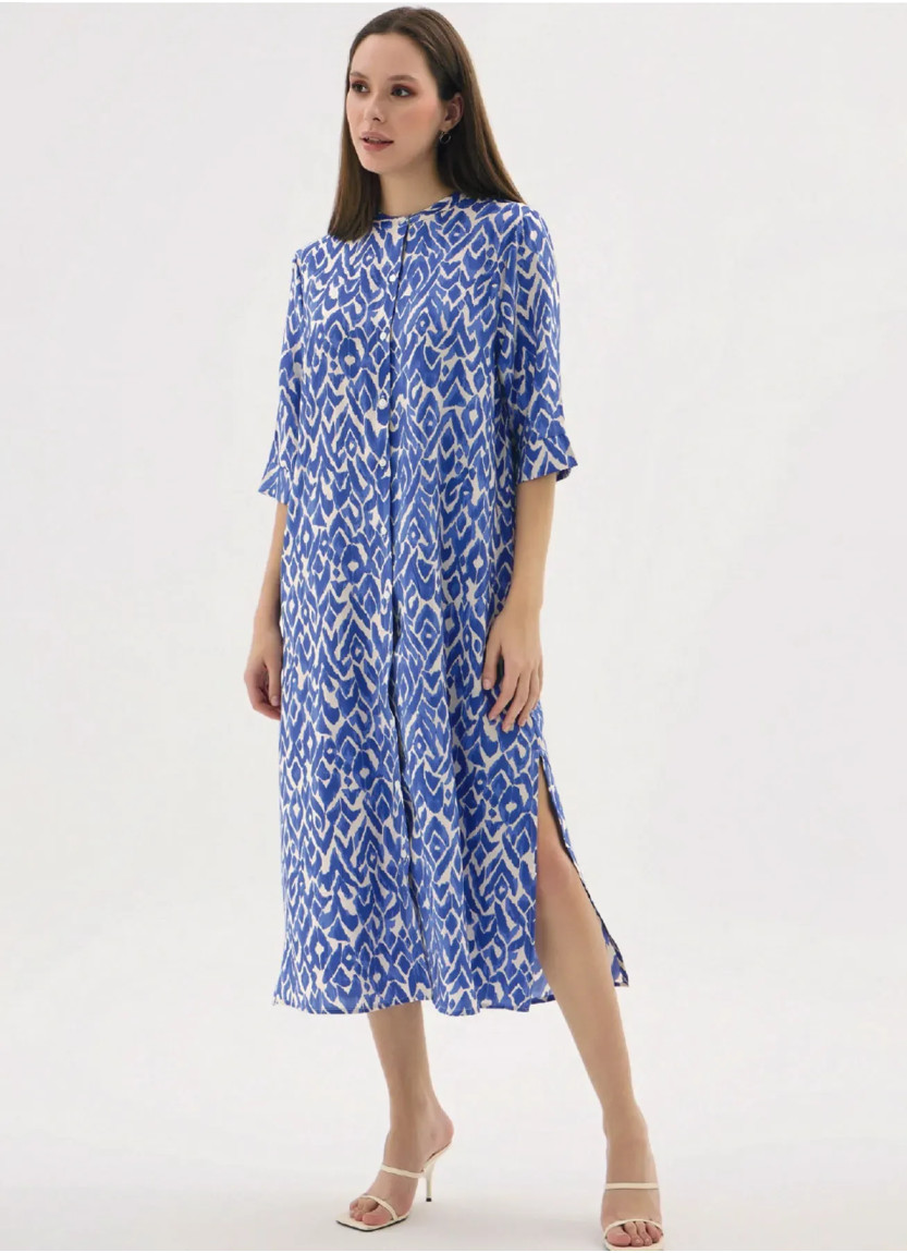 Women's Long Stand-Collar Dress (S+M+L+XL) GIZZEY 21588 — direct Turkish factory supply