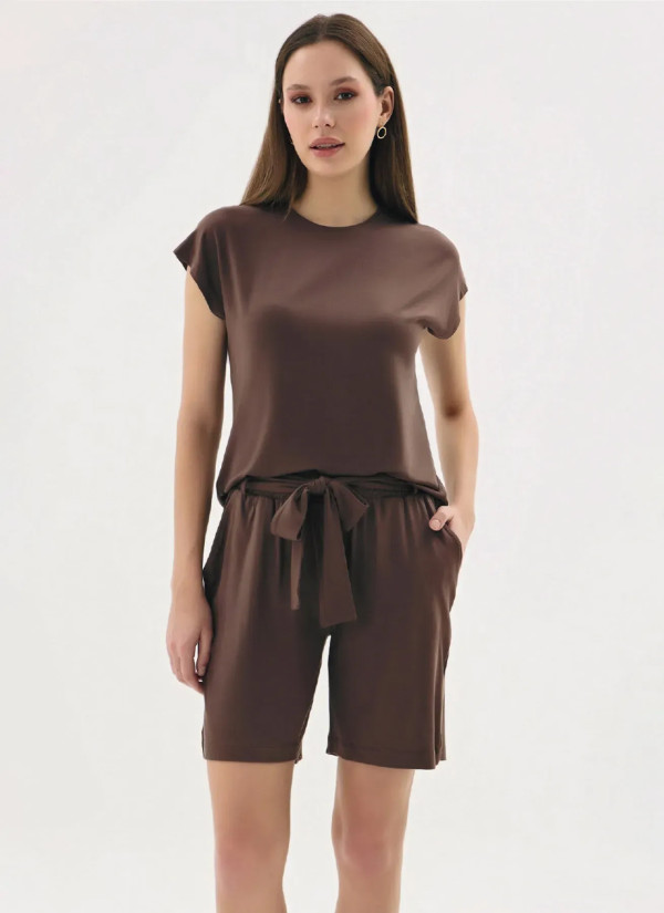 Женский комплект с шортами S+M+L+XL+2XL GIZZEY 21596 — фабричная коллекция оптом