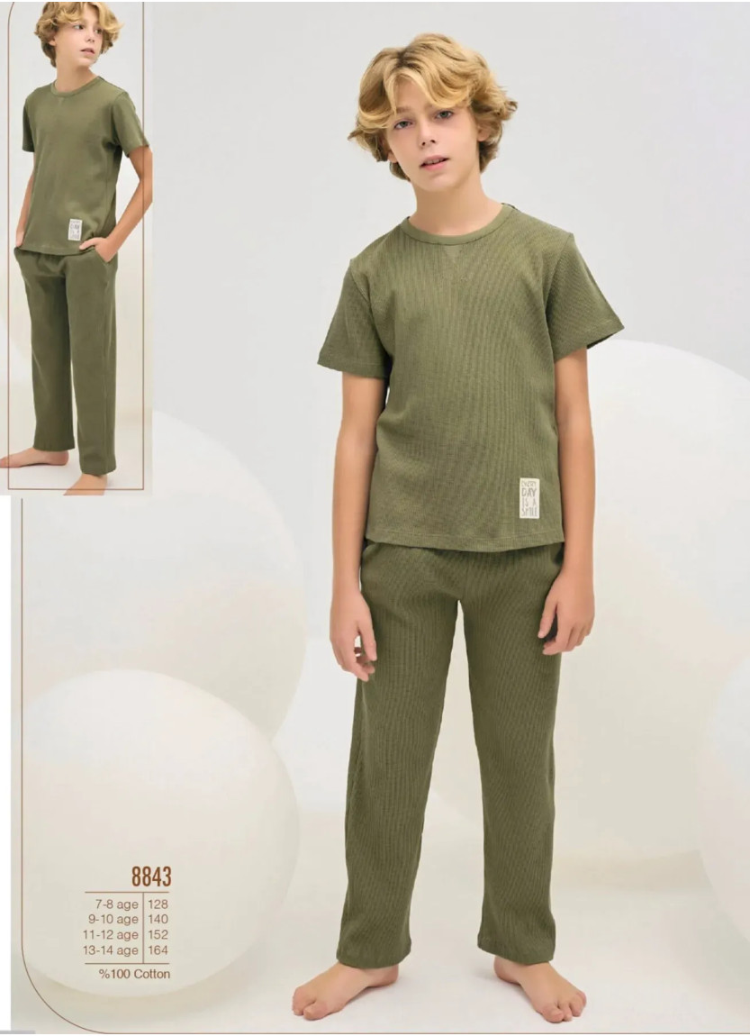 Children's Pajama Set with Print (7/8+9/10+11/12+13/14) ZeyZey 8843 — Istanbul wholesale supplier