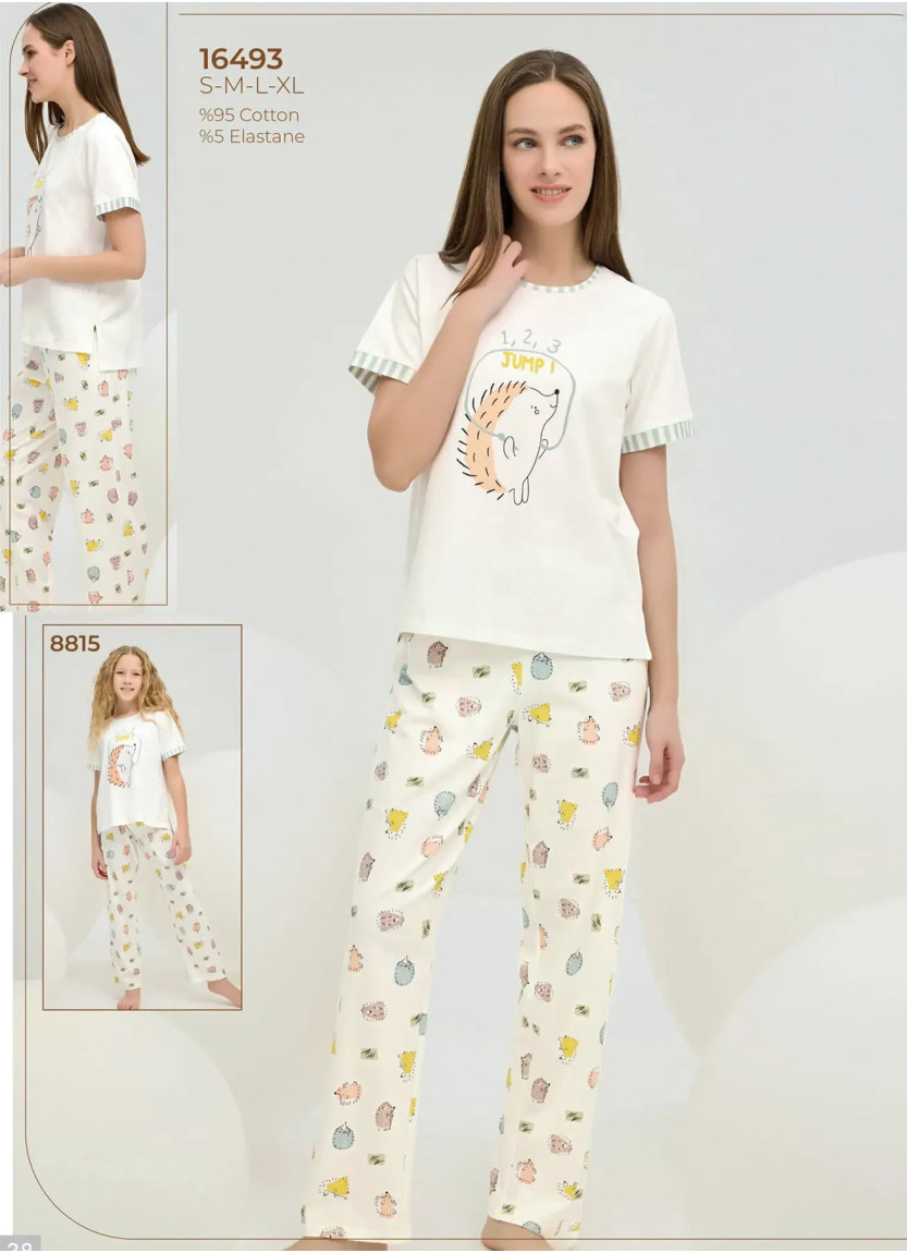 Женская Пижама S+M+L+XL Sevim 16493 — оптовая поставка из Турции