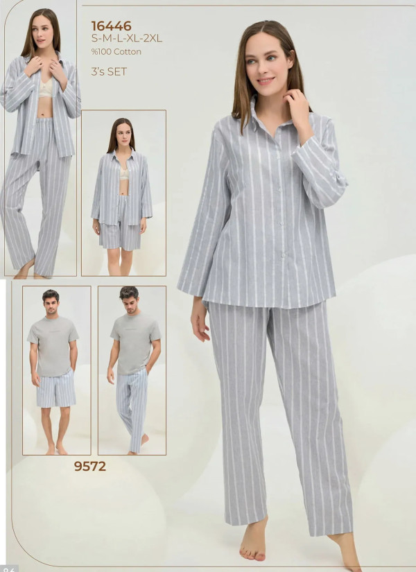 Women's Set 3 Pieces (S+M+L+XL+2XL) Sevim 16446 — direct Turkish factory supply