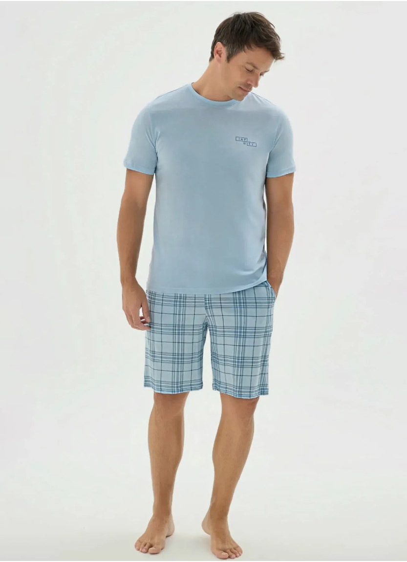 Мужской Комплект с Шортами M+L+XL+2XL+3XL Sevim 9685 — турецкий текстиль оптом