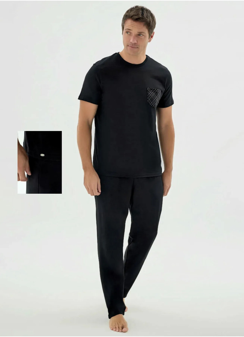 Мужской Пижамный Комплект S+M+L+XL+2XL Sevim 9691 — оптом для магазинов и бутиков