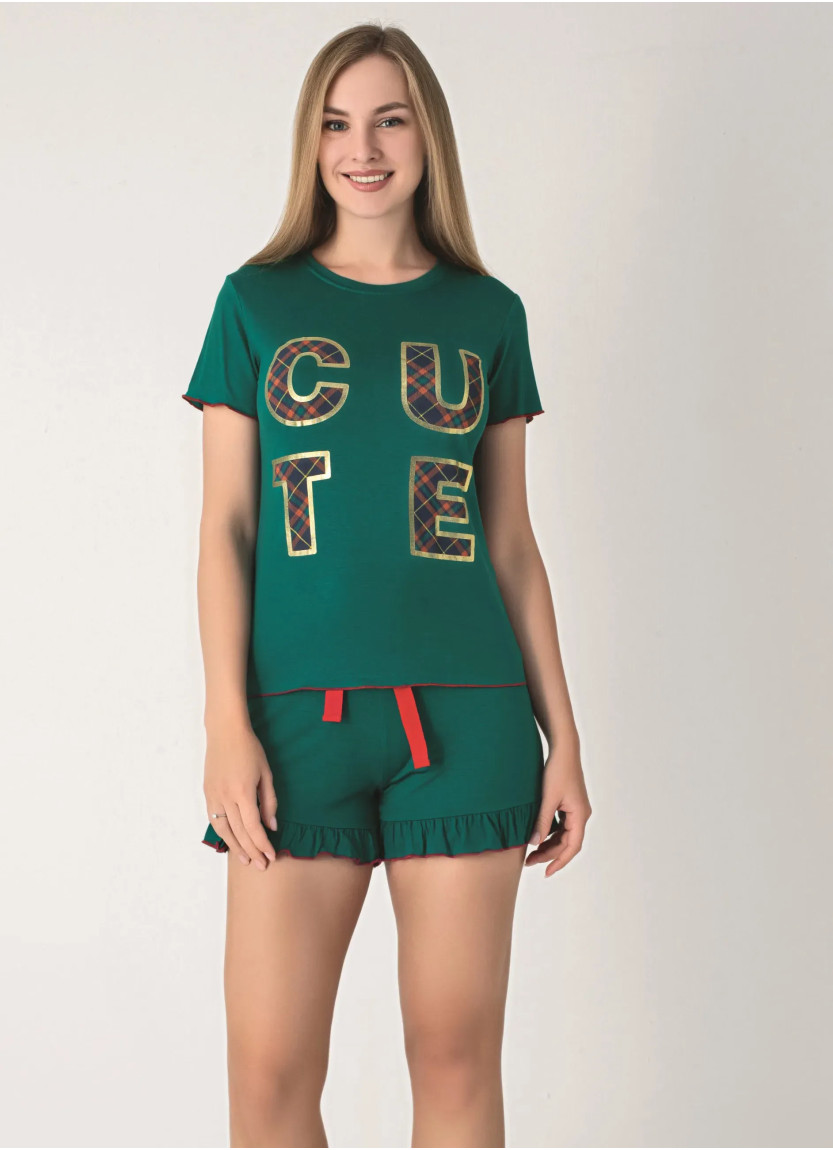 Women's Shorts Set with Print (S+M+L+XL) Sevim 12567 — Istanbul wholesale supplier