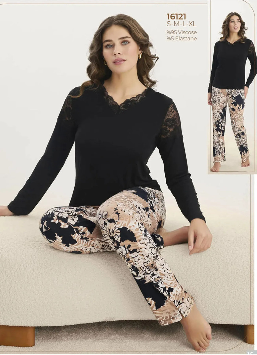 Women's Pajama Set (S+M+L+XL) Sevim 16121 — wholesale from Turkey