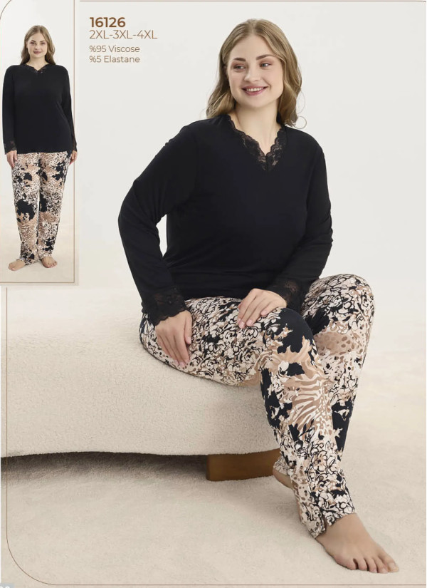 Women's Pajama Set (S+M+L+XL) Sevim 16126 — wholesale from Turkey