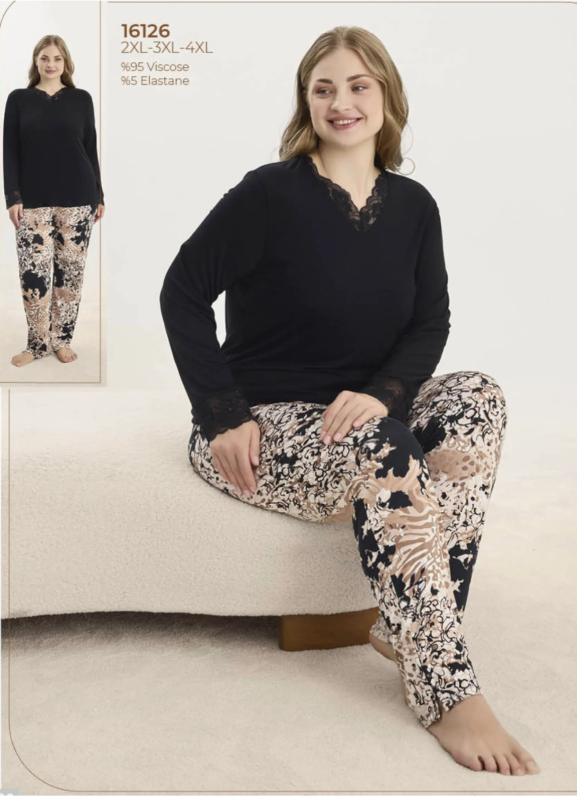 Women's Pajama Set (S+M+L+XL) Sevim 16126 — wholesale from Turkey
